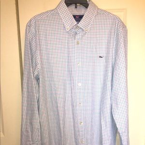 NWOT Vinyard Vines Whale Plaid Shirt Size M